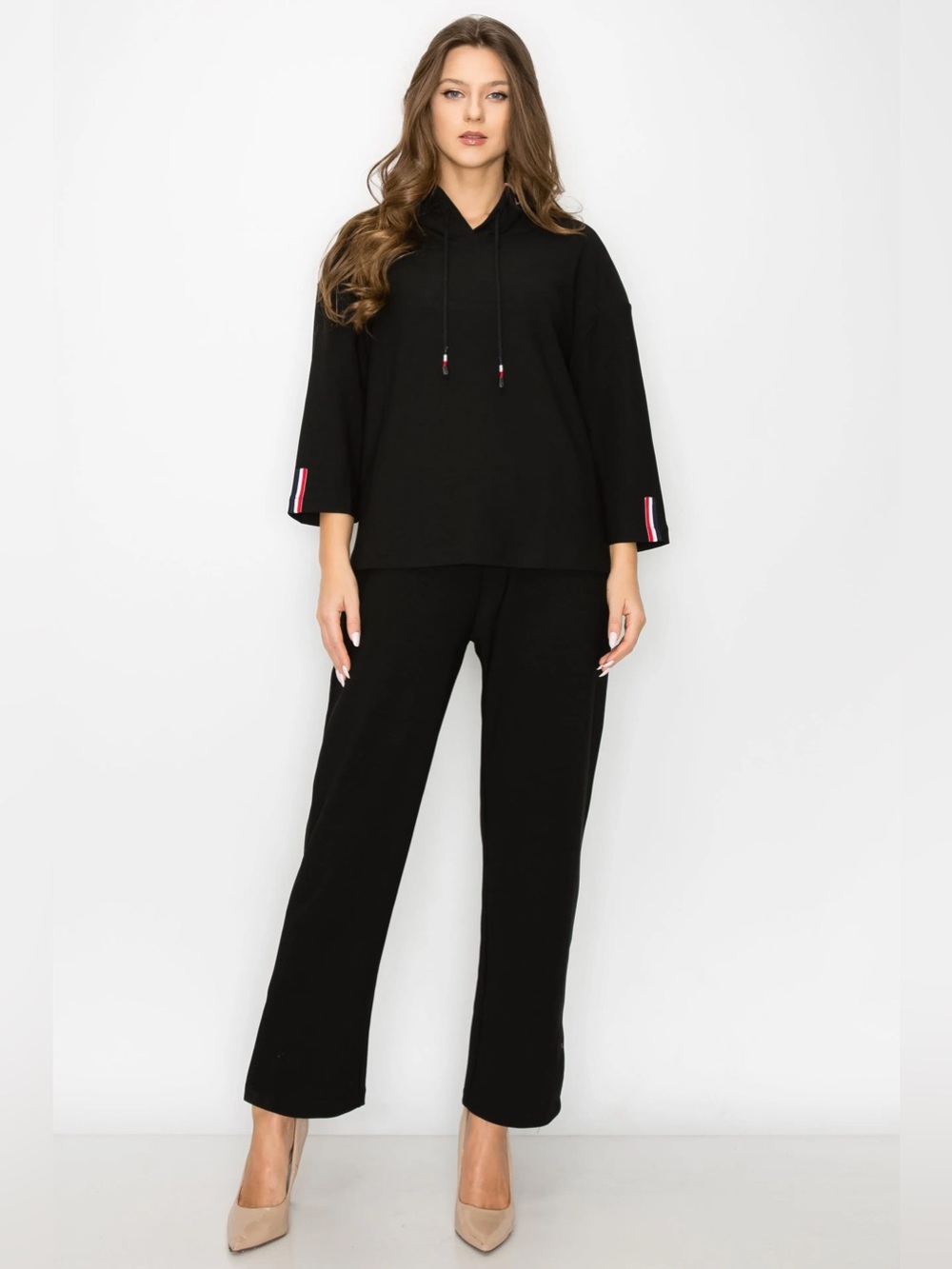 Joh Apparel Contrast Knit Stripe Set